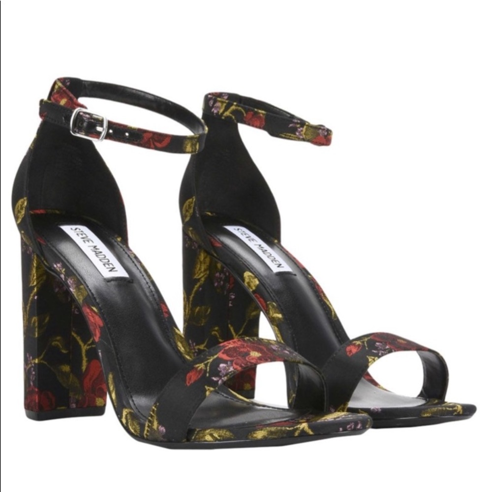 Steve Madden Carrson floral block heels